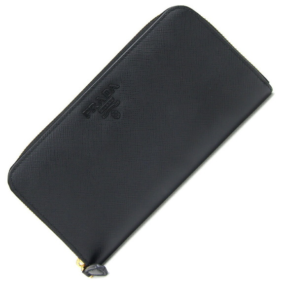 Prada leather black long Wallet - Picture 1 of 8